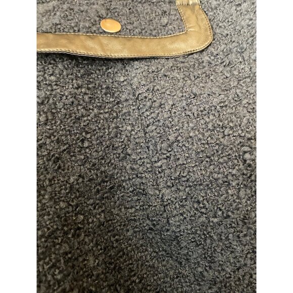 City Chic Winter Escape Coat Navy Blue Longline Jacket Women’s Size 14 - Picture 14 of 14